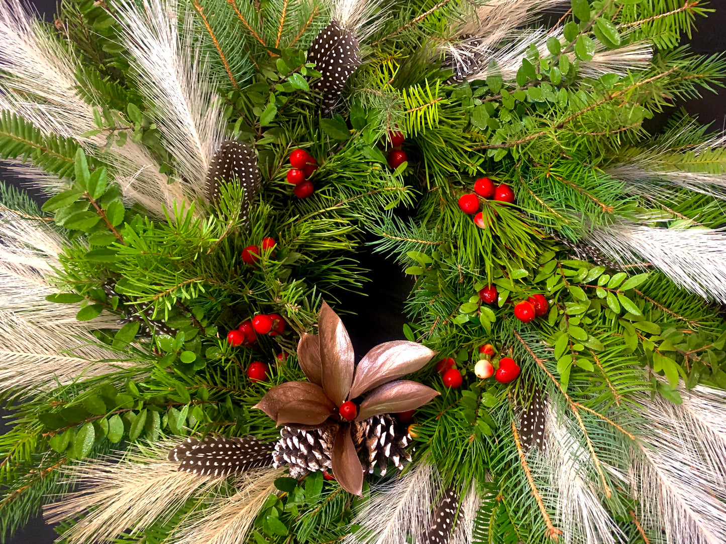 Fresh Cut Holiday Wreaths 16" pre-decorated